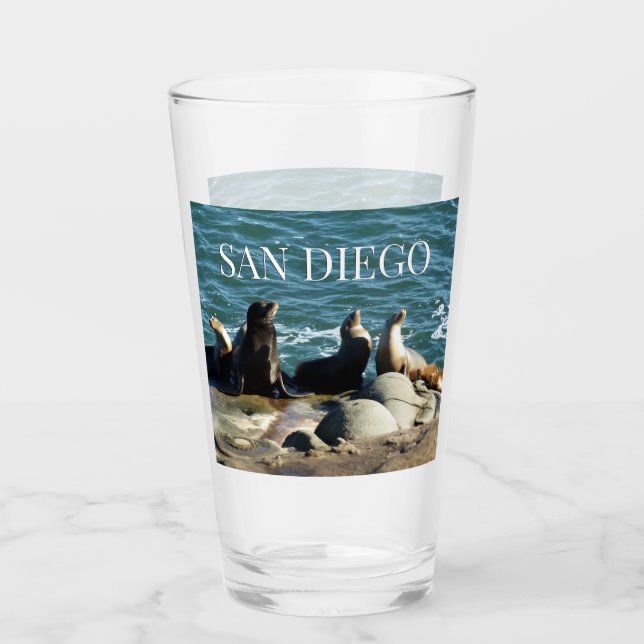 Copo De Pint Leões Marinhos de San Diego (Frente)