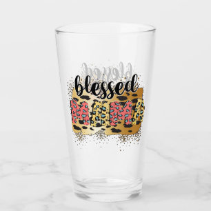 Copo De Pint Leopardo Imprima Abençoada Mãe