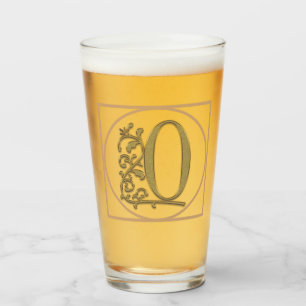 Copo De Pint LETTER O MONOGRAM Belo Casamento Novo Presente Dom