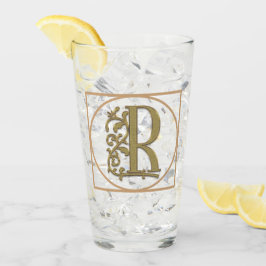 Copo De Pint LETTER R MONOGRAM Belo Casamento Novo Presente Dom
