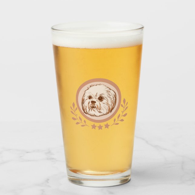 Copo De Pint Lhasa Apso (Frente (Preenchido))
