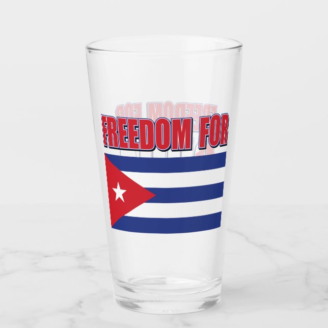 Copo De Pint Liberdade para Cuba (Frente)