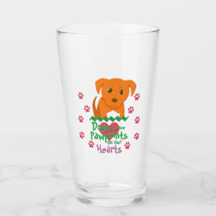 Copo De Pint Licença Pawprints dos cães