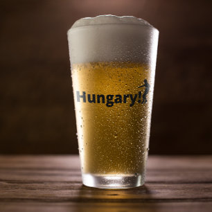 Copo De Pint Liga dos Campeões Europeus da Hungria Glass