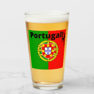 Copo De Pint Liga dos Campeões Europeus Portugal Glass