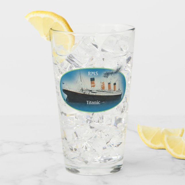 Copo De Pint Limão Marítimo Titanic - Linha White Star (Gelo frontal)