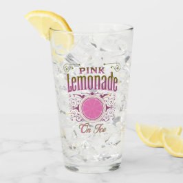Copo De Pint Limonada Cor-De-Rosa, Doce Vintage, No Gelo