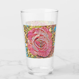 Copo De Pint Linda pintura de rosa-rosa