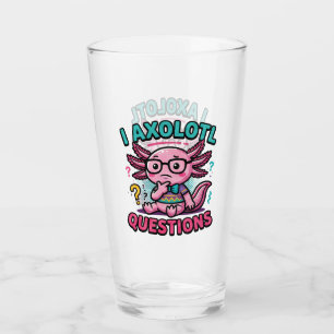 Copo De Pint Lindo Eu Perguntas de Axolote nerd asteca com ócul