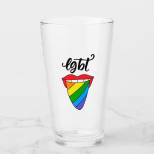 Copo De Pint Língua arco-íris LGBT