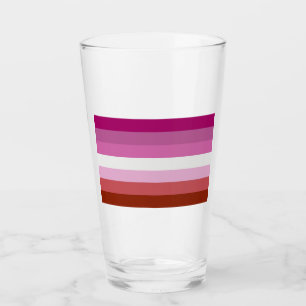 Copo De Pint Listras da Bandeira do Orgulho Lésbico