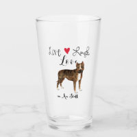 Live Laugh Love an Am Funcionarios Glass