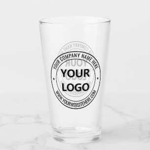 Copo De Pint Logotipo da sua empresa e texto personalizado Vidr