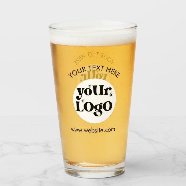 Copo De Pint Logotipo de empresa personalizado (Traseira (Preenchido))
