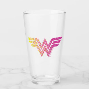 Copo De Pint Logotipo de Gradiente de Meio-Tons Amarelo-Rosa-Am