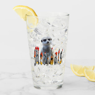 Copo De Pint Logotipo De Imagem Meerkat E Meerkats,