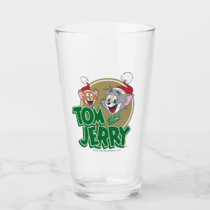 Copo De Pint Logotipo de Natal de Tom e Jerry
