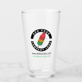 Copo De Pint Logotipo de sua empresa e endereço do site da empr