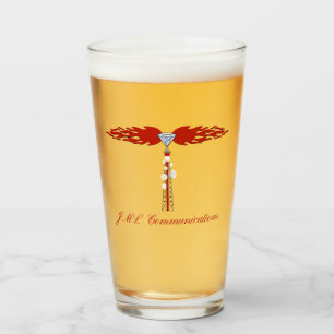 Copo De Pint Logotipo de torre do Comunicação JML