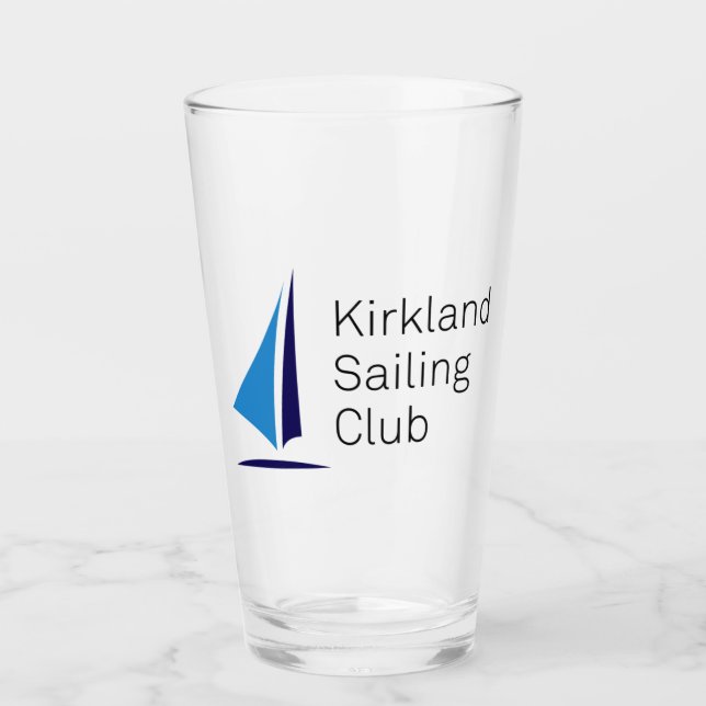 Copo De Pint Logotipo do Kirkland Sailing Club (Frente)