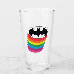 Copo De Pint Logotipo do Rainbow na Camada do Batman