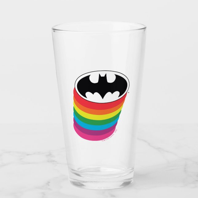 Copo De Pint Logotipo do Rainbow na Camada do Batman (Frente)