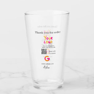 Copo De Pint logotipo do site de revisão do Google scan QR code