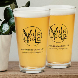 Copo De Pint Logotipo e nome profissional simples moderno