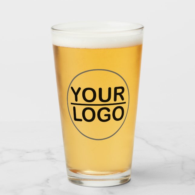 Copo De Pint Logotipo personalizado (Frente (Preenchido))