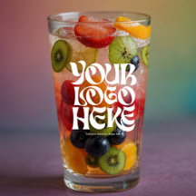 Logotipo personalizado e óculos de cerveja de text