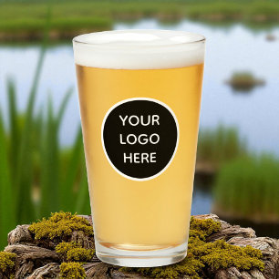 Copo De Pint Logotipo Personalizado Empresa Script Beer