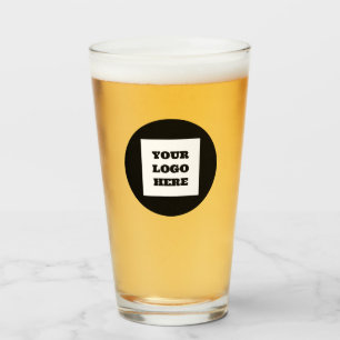 Copo De Pint Logotipo Personalizado Empresa Script Beer