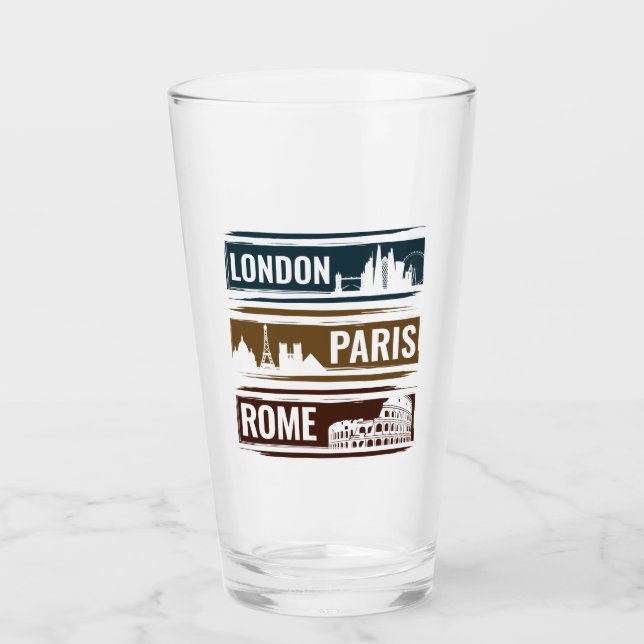 Copo De Pint Londres Paris Roma (Frente)
