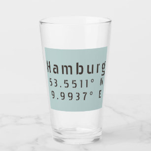 Copo De Pint Longitude de Hamburgo Latitude