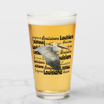 Louisiana Pelican Glass