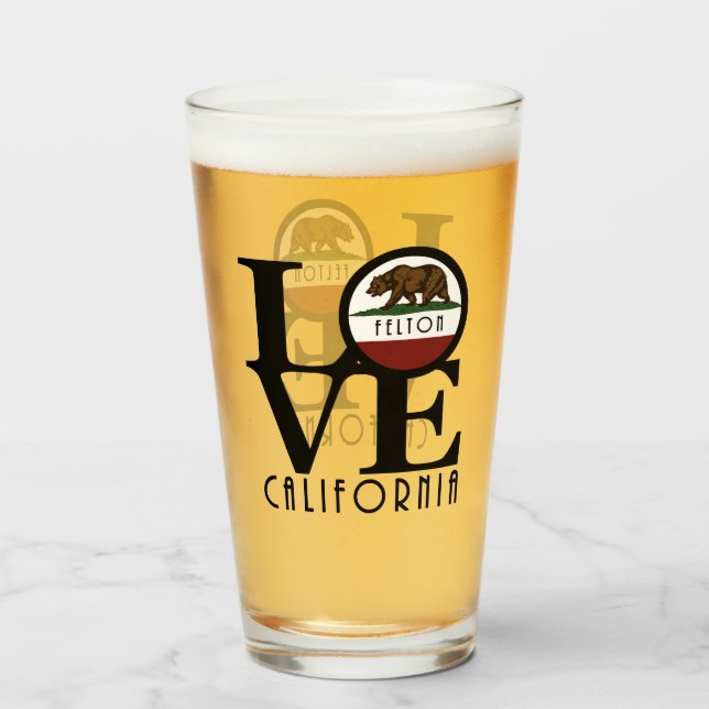 Copo De Pint LOVE Felton California (Traseira (Preenchido))