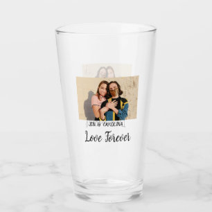 Copo De Pint Love Forever LGbtq casal orgulho adicionar nome de