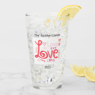 Copo De Pint LOVE Glass Tumbler