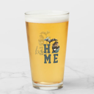 Copo De Pint Love Home State of Michigan Silhouette With Photo
