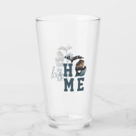 Copo De Pint Love Home State of Michigan Silhouette With Photo