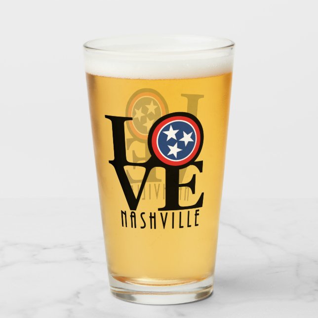Copo De Pint LOVE Nashville (Frente (Preenchido))