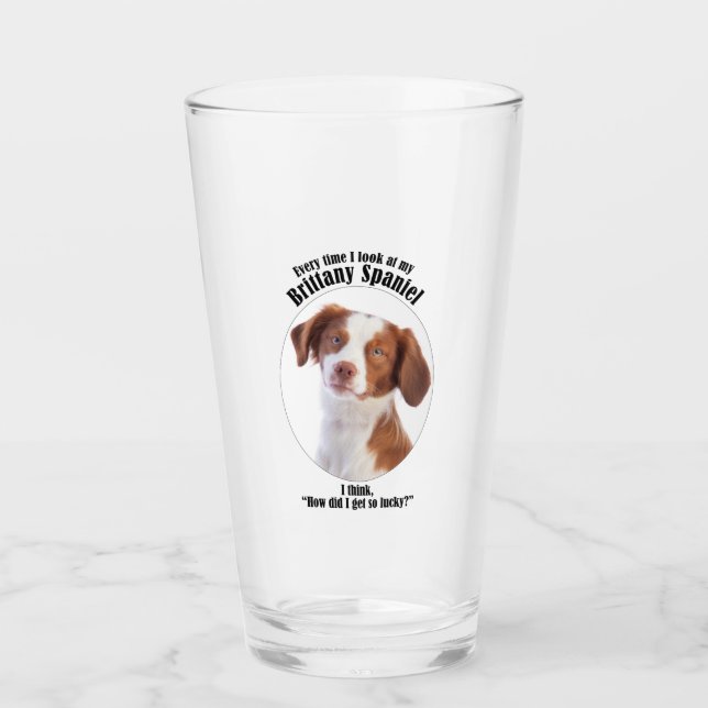 Copo De Pint Lucky Brittany Spaniel (Frente)