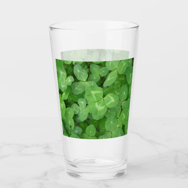 Copo De Pint Lucky Clovers! Vidro (Frente)