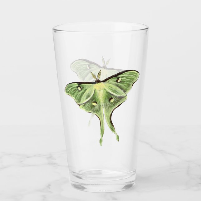 Copo De Pint Luna Moth Glass Tumbler (Frente)
