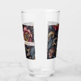 Copo De Pint Luxury Indian Floral Glass Vintage Royal Drinkware