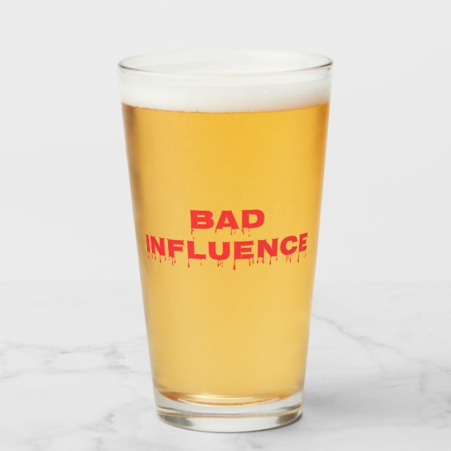 Copo De Pint má influência  (Frente (Preenchido))