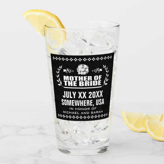 Copo De Pint Mãe do Noivo Personalizada (Gelo frontal)