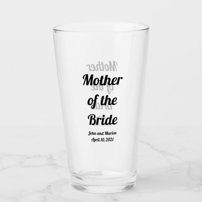 Copo De Pint Mãe personalizada da noiva (Frente)