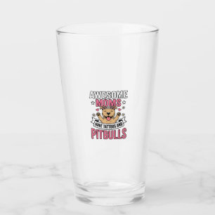 Copo De Pint Mães Incríveis Têm Tatuagens e Pitbulls Camisa Vin