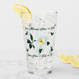 Copo De Pint Magnolia Glass, presentes personalizados para ela